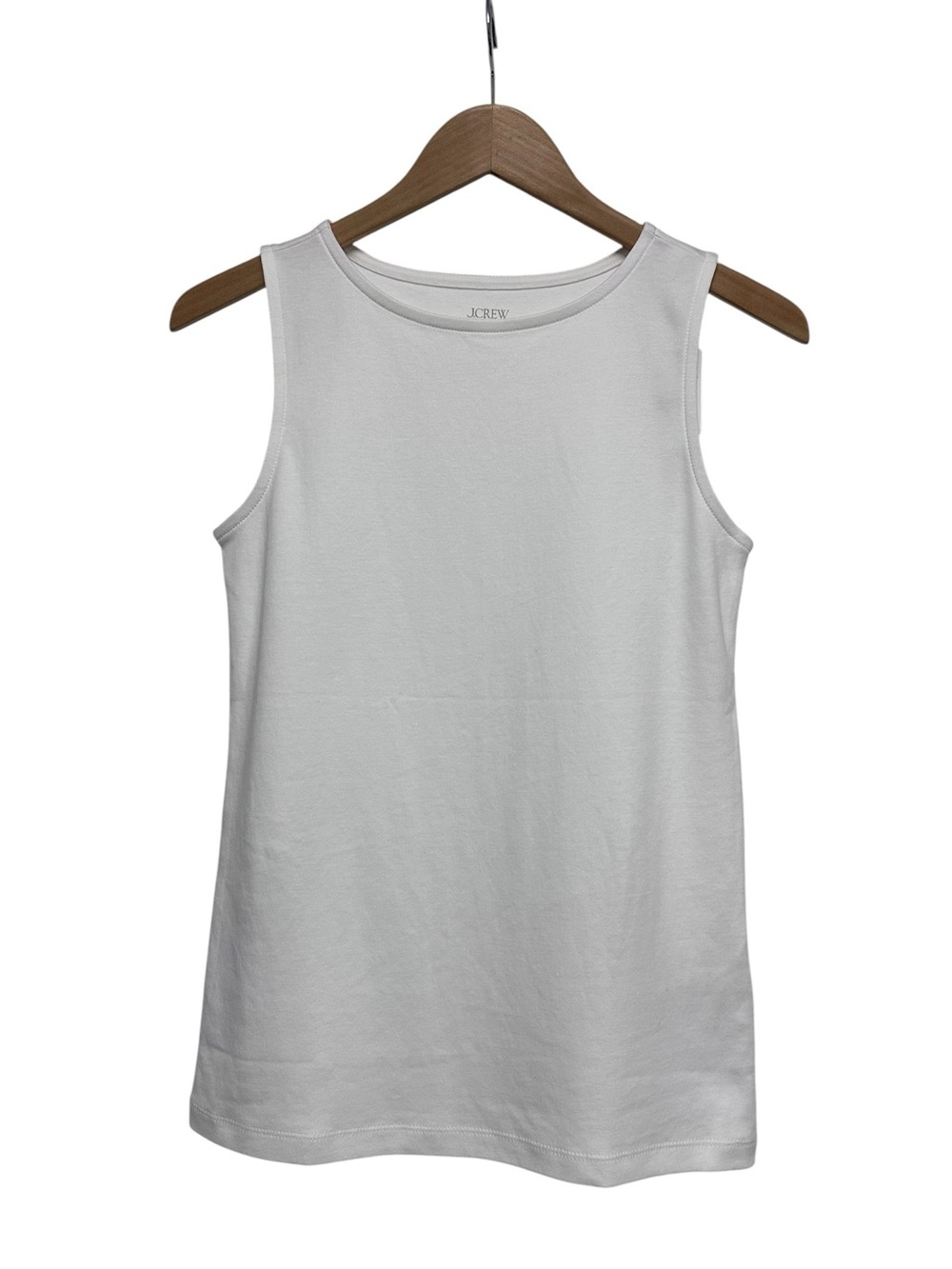 J. Crew Factory Women’s 100% cotton Essential shell tank top white Size Small